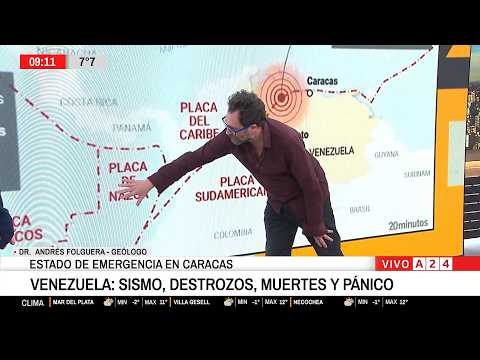 📢 TERREMOTO: EL GEÓLOGO ANDRÉS FOLGUERA EXPLICA LO QUE PROVOCÓ LA CATÁSTROFE EN VENEZUELA