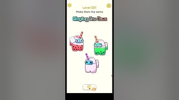 Delete Puzzle, Level 221. Make them the same 🤣😂👍. #GamePlay