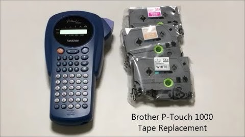 How to Replace Tape in a Brother P Touch 1000