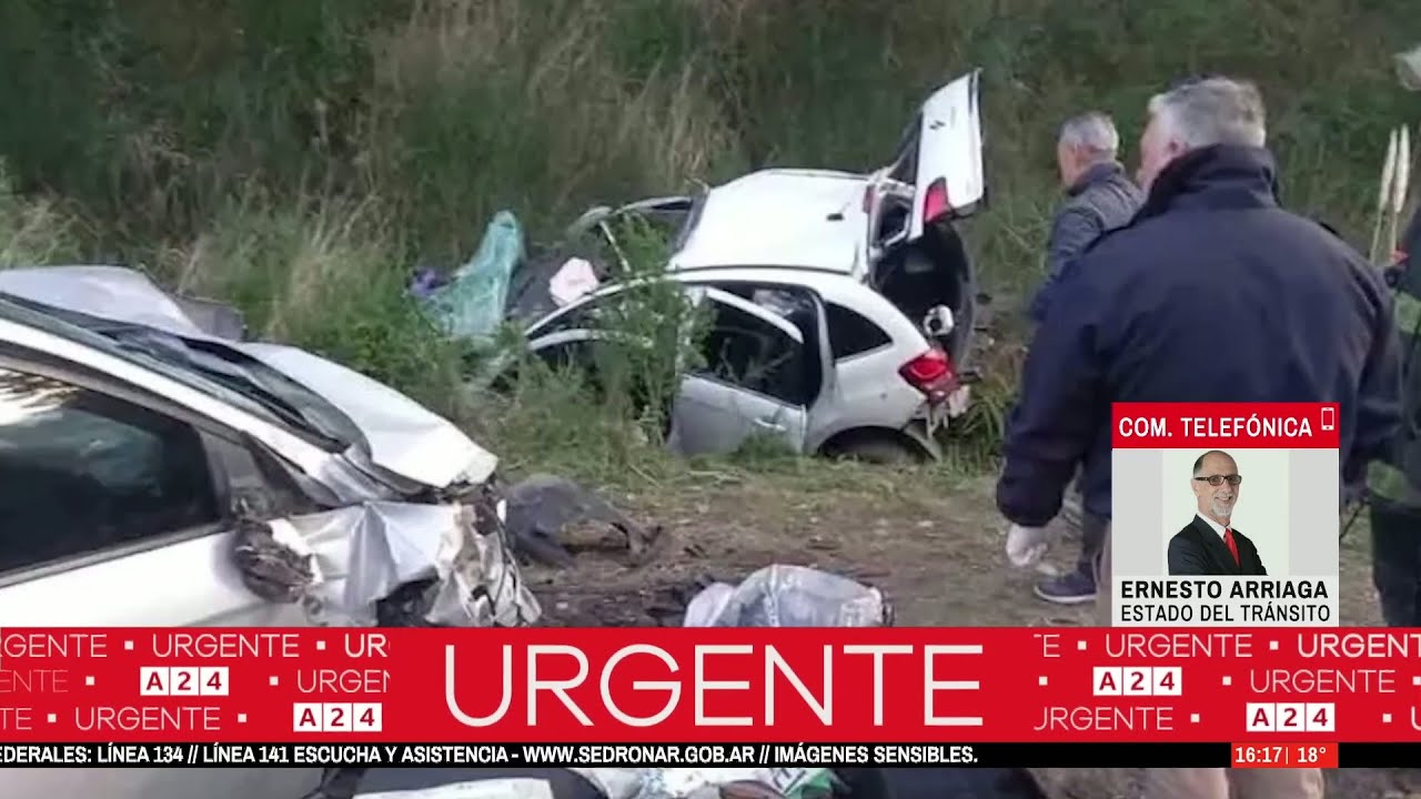 ►Tragedia en la Ruta 76 tras choque frontal entre dos vehículos