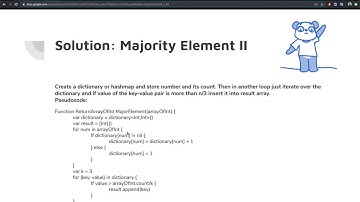 Ace Algorithms and Programming Interviews in Swift : Majority Element 2