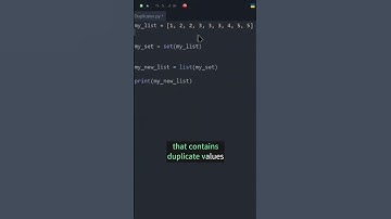Effortlessly Remove Duplicates from Any List in Python with This Simple Trick #shorts #python