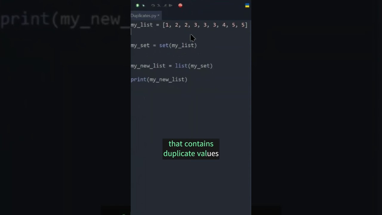 Effortlessly Remove Duplicates from Any List in Python with This Simple Trick #shorts #python