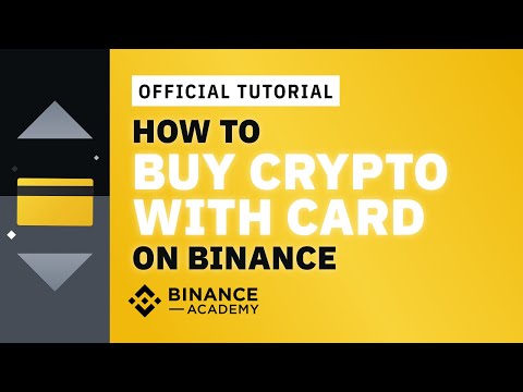 How to Buy Crypto With Card on Binance | #Binance Official Guide