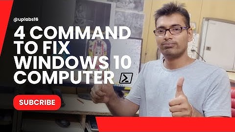 Fix Your Computer in 4 Commands. Windows 10 & Windows 11 !