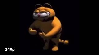 Garfield dances to happy but in all resolutions