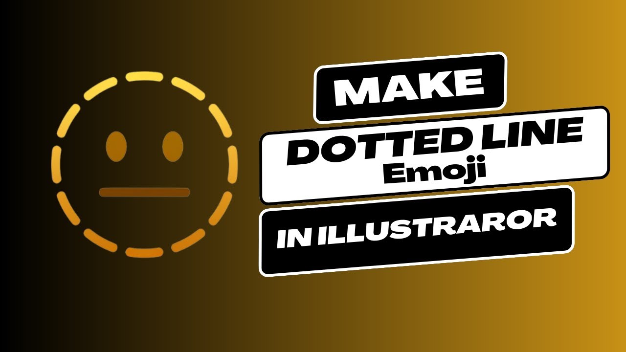 How To Make Dotted Line Face emoji In Illustrator YouTube How To Make Dotted Line Face emoji In Illustrator YouTube
