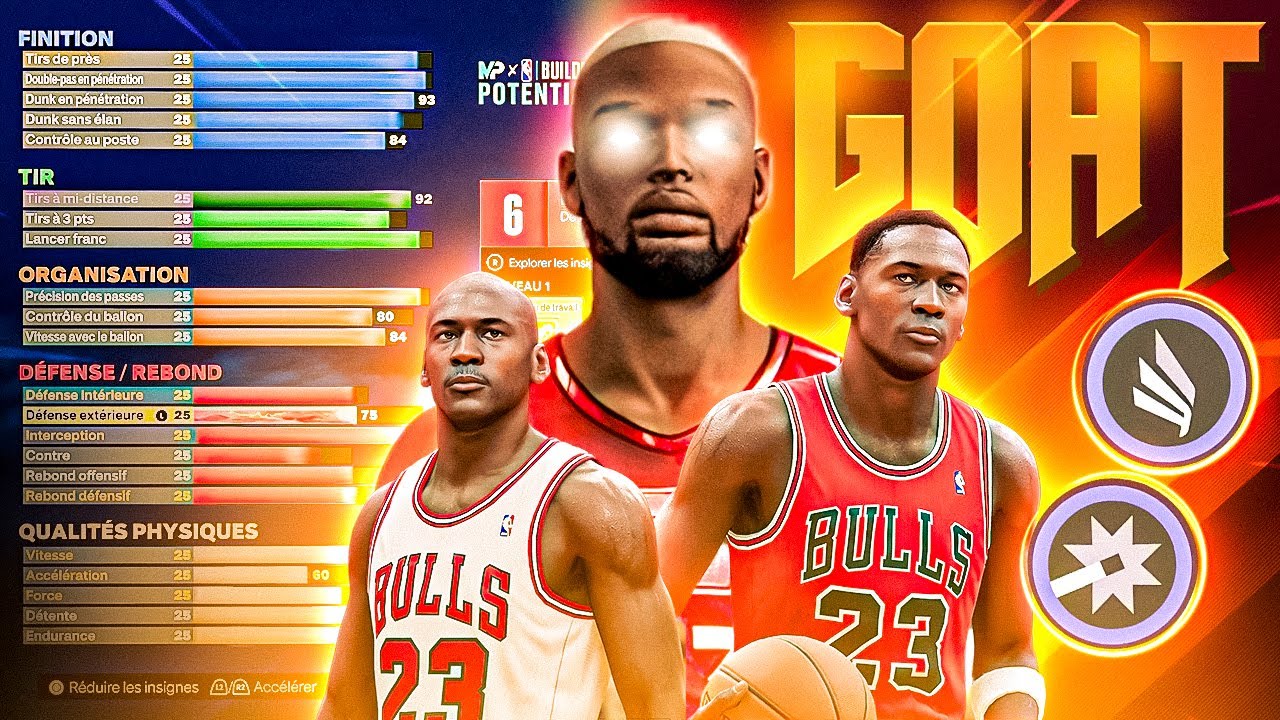 NBA 2K23 COMMENT CRÉER UN GOAT ( Michael Jordan Build 🐐) YouTube