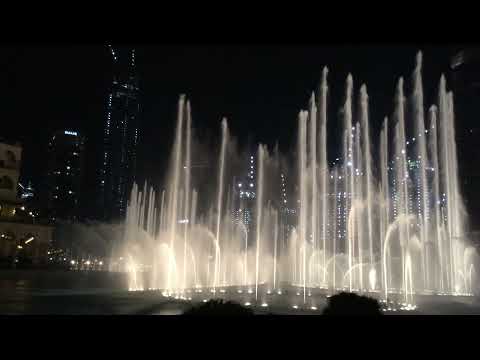 Dubai Fountain show in 2019 vacation