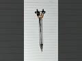 Menggambar pulpen motif sapi #menggambar
