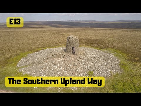 13 The Southern Upland Way Scottish National trail Scotland UK Twin Law Cairns Watch Water Reservoir