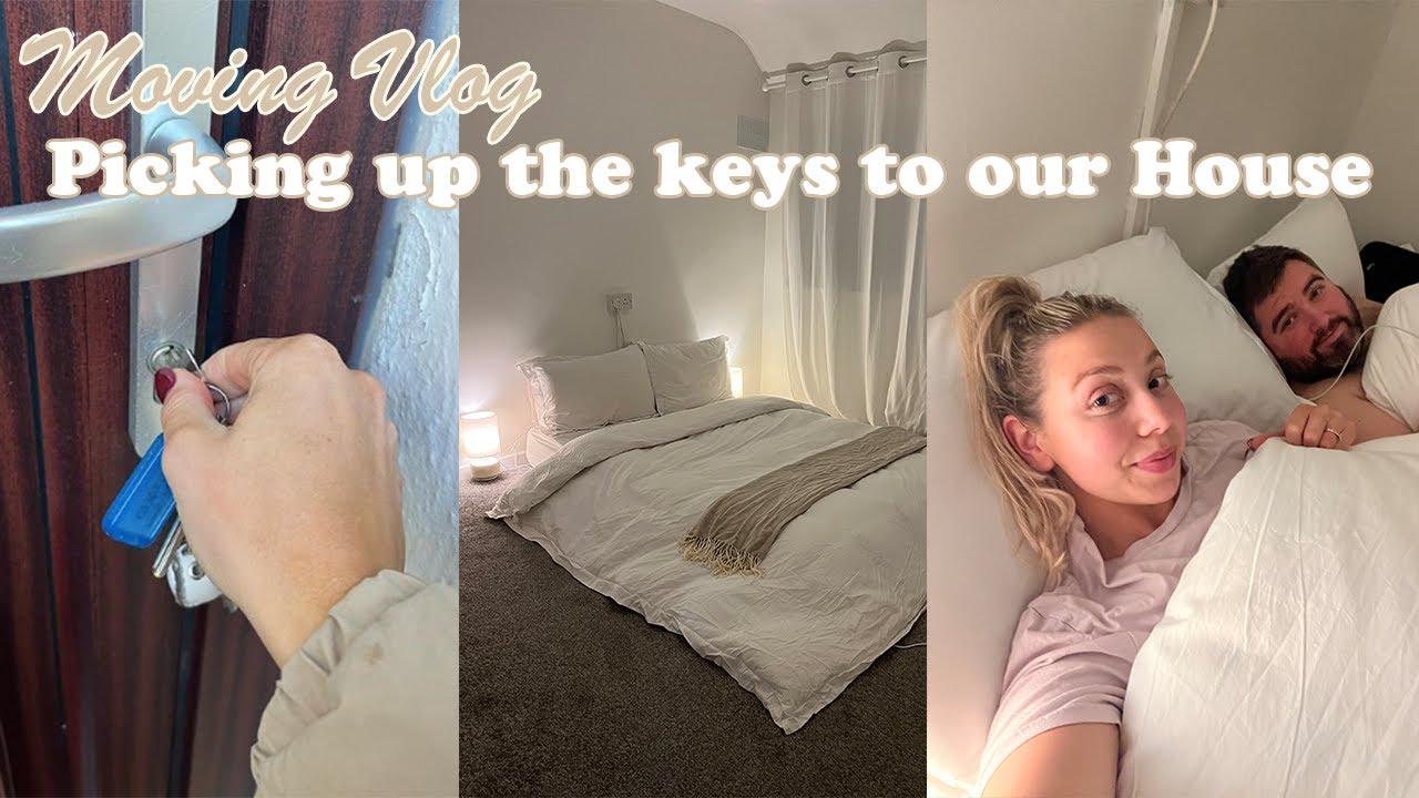 Picking up the keys to our NEW HOUSE!! Moving vlog