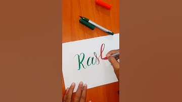 Calligraphy Writing of the Name #Rashi on request in last video with Doms Brush Pens! #Viral