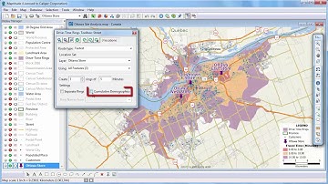 Maptitude 2018 Drive time rings, drive time zones, travel time zones
