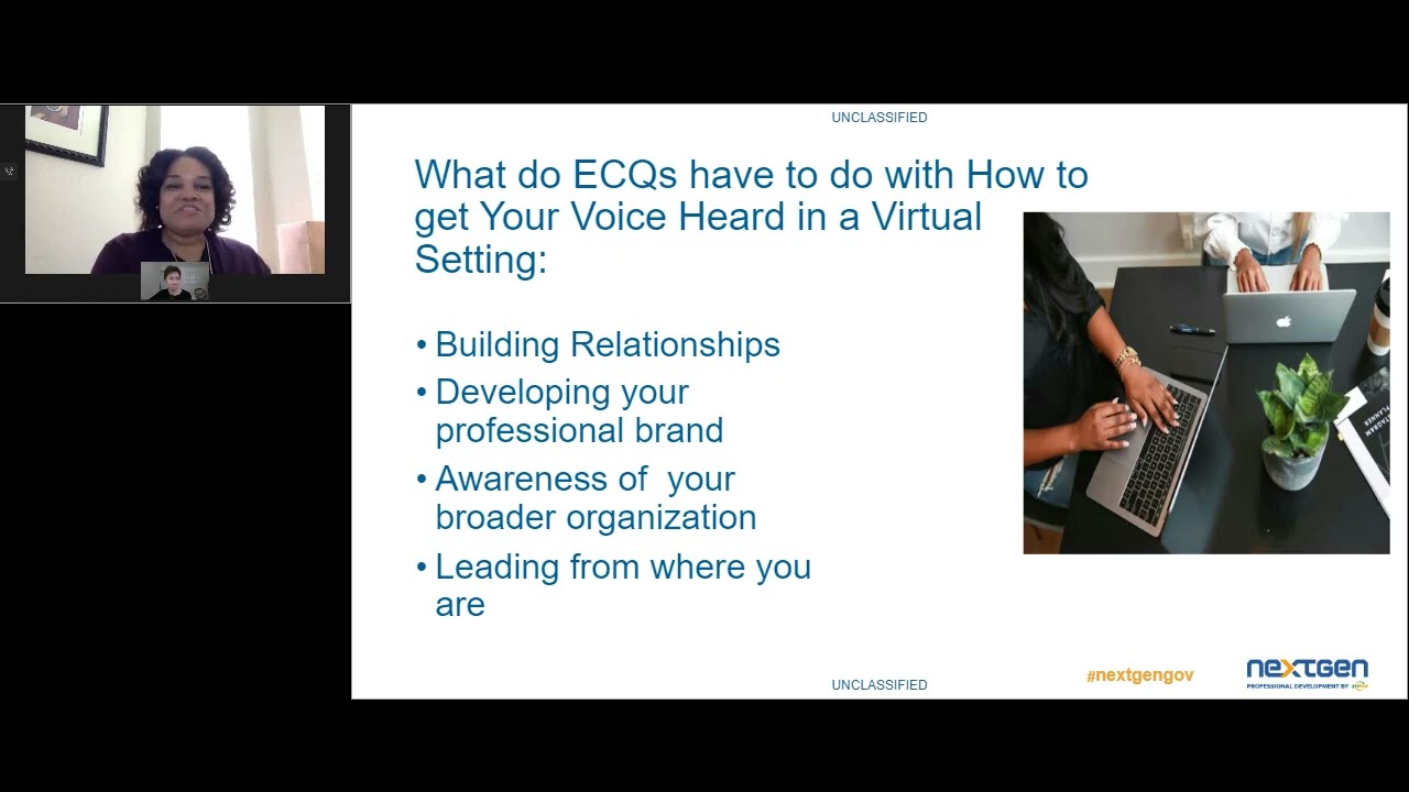 NextGen May 2022 Summit - How to Get Your Voice Heard in a Hybrid Setting