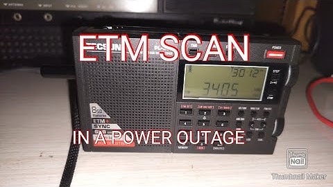 TECSUN PL-330 RADIO ETM SHORTWAVE SCAN IN A POWER OUTAGE