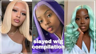 SLAYED WIG COMPILATION (SATISFYING) 💇