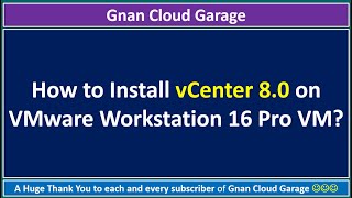 How to Install vCenter 8.0 on VMware Workstation 16 Pro VM? | Known issues