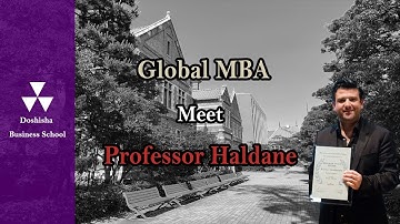 Doshisha Business School: Global MBA Professor Experience | Joseph Haldane