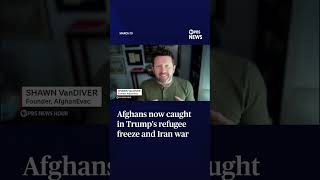 PBS NewsHour. Leila Molana-Allen. "President Donald Trump’s decision to freeze refugee processing.. 