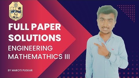 m3 Complete paper solutions| M3 end sem full paper solution dbatu University| tricks| tips |detailed