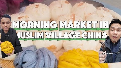 Morning market in Muslim village in China . I explore the local village life in Yunnan . #eatai
