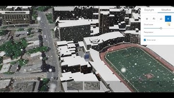 GIS users Impress your friends! ArcGIS Scene Viewer Weather Effects 3D GIS Montreal (ESRI)