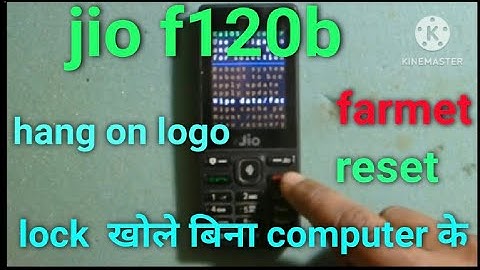 jio f120b hard reset/hang on logo | how to farmet jio f120b/restart problem solution.