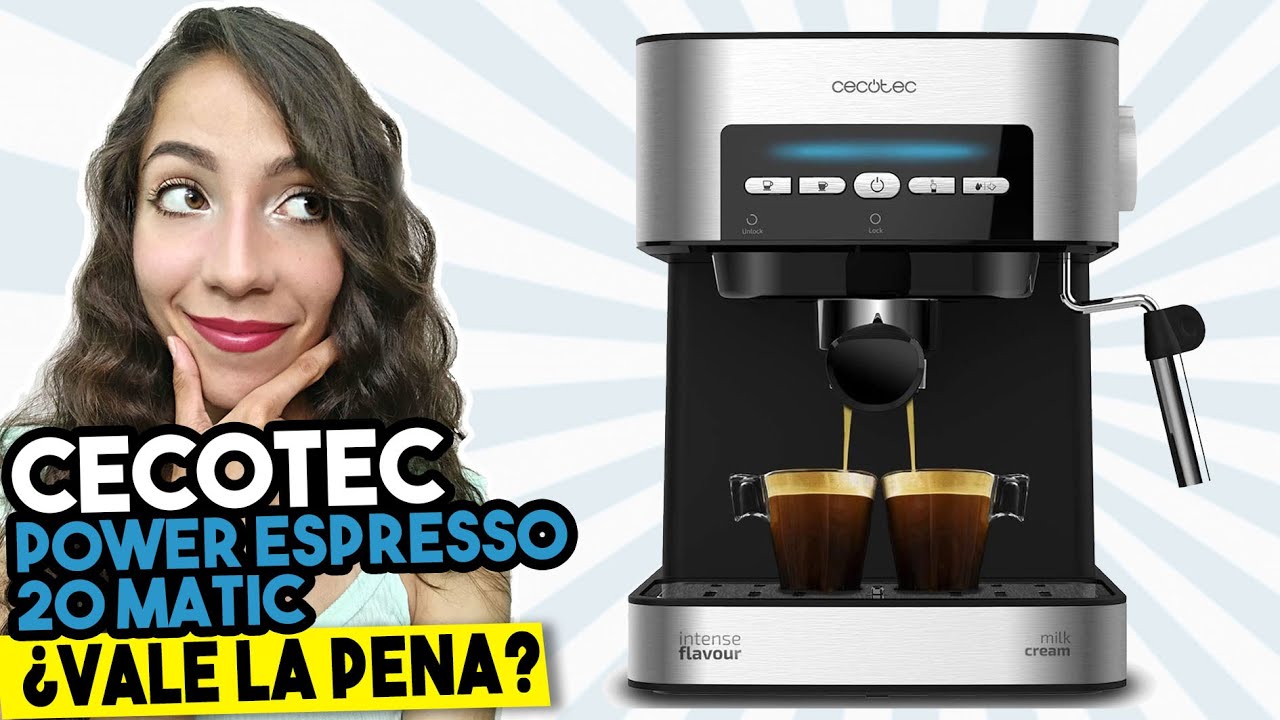 DESCUBRE la Cafetera Espresso Cecotec Power Espresso 20 Matic ▷Análisis,  Ventajas y Desventajas◁ 