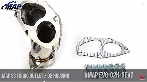 Rev 2 Stainless Steel Turbo Outlet O2 Housing | Mitsubishi Evo 8/9