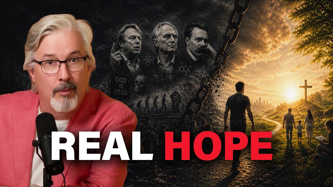 Where Is Your Hope? Dawkins, Hitchens, and the Resurrection of Lazarus

Larry Taunton reflects on organizing the 2007 “God Delusion Debate” between Richard Dawkins and John Lennox and moderating with Christopher Hitchens, arguing that atheists often express moral outrage despite denying absolute right and wrong, and that figures like Nietzsche and Dawkins must “manufacture” meaning while still caring about legacy. Speaking primarily to Christians on Ideas Have Consequences, he urges listeners to step back from constant bad news and ask what their hope rests on, warning that many drown out doubts with nonstop noise. He contends Christian hope is anchored in Jesus’ resurrection and expounds John 11, emphasizing Jesus’ deliberate delay, the meaning of his being “deeply moved,” and Lazarus’ raising as a sign meant to strengthen belief. He concludes that faith in Christ provides enduring purpose amid turmoil and urges nonbelievers to consider the hopelessness of their worldview and the inevitability of meeting God.

00:00 Hope Challenged by Atheism
01:16 God Delusion Debate Flashback
04:24 Hitchens and the Stakes
05:59 Moral Outrage Without God
07:33 What Is Your Hope
12:08 Noise Anxiety and Meaning
14:44 Dawkins AI and Legacy
16:10 Teen Years and Worldviews
19:21 Nietzsche and Manufactured Meaning
23:53 Christian Hope in Resurrection
26:49 Lazarus Story Setup
34:52 Jesus Wept Misread
39:16 Lazarus Come Forth
40:27 Final Call to Fix Eyes