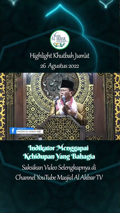 HIGHLIGHT KHUTBAH JUM'AT 26 AGUSTUS 2022 #shorts #khutbahjumat