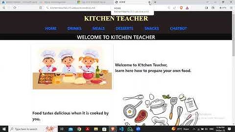 Kitchen Teacher(Azure Static Website Using Azure Core Services and Azure AI Services)