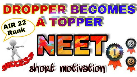 Dropper becomes a Topper | NEET and AIIMS preparation short motivation |by vivek pandey