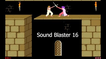 Sound Blaster Pro 2 vs. Sound Blaster 16 in Prince of Persia fight scene