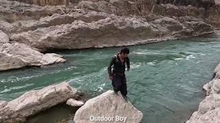 Hossein enjoys the river and nature.