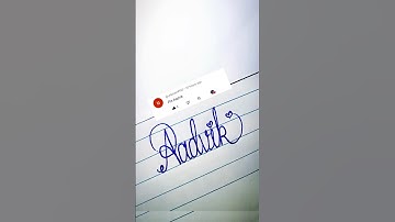 Aadvik💖 Cursive Art#calligraphy#name#calligraphymasters#shorts#trending#viralshorts#short#writing
