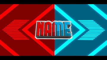 RED & BLUE 2D INTRO TEMPLATE
