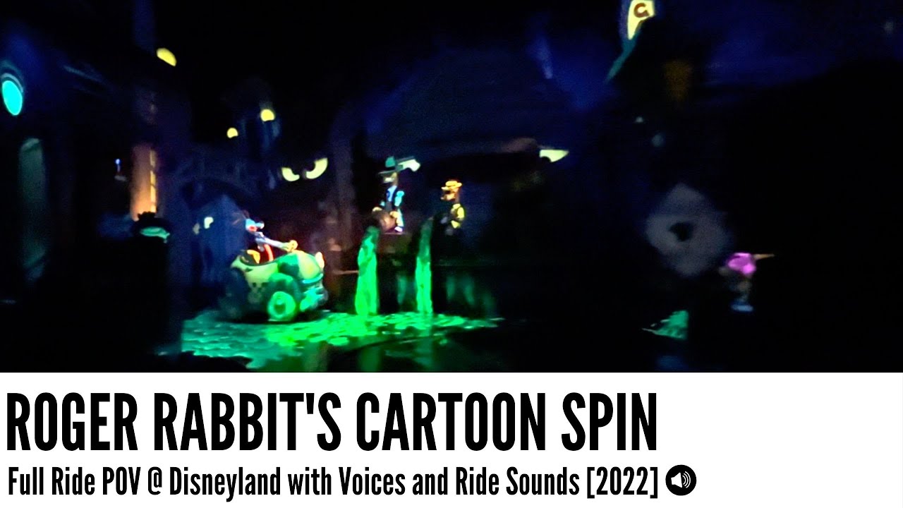 Roger Rabbit's Car Toon Spin Line and Ride Though | Disneyland, CA [Jan ...