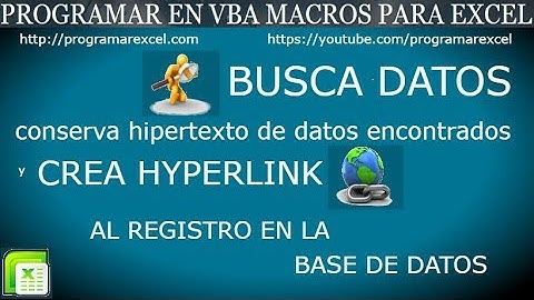 343 ❤️ Como BUSCAR DATO en Excel conservar 🔥 link y CREAR hyperlink LINK hipervinculo al REGISTRO