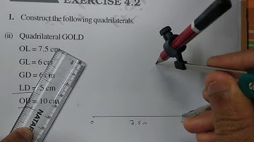 Class 8 Maths Chapter-4 "Practical Geometry" (Exercise 4.2,q-1) cbse ncert