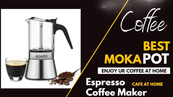 InstaCuppa Electric Moka Pot Espresso Maker with Smart Heating Pad