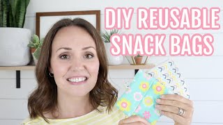 Reusable Sandwich Bags | How To Sew A Reusable Snack Bag | Reusable Sandwich and Snack Bags