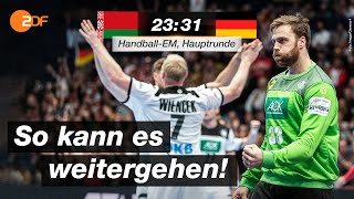 Die deutschen handballer sind mit einem sieg gegen weißrussland in
hauptrunde der europameisterschaft gestartet und haben damit nach wie
vor chance a...