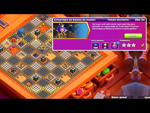 NOSSA E SO FAZER ASSIM!!! COMO COMPLETAR O NOVO DESAFIO DO REI DO XADREZ -  CLASH OF CLANS 