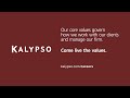 Our favorite kalypso values