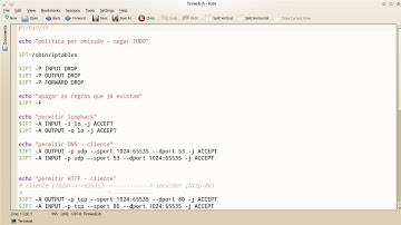 Firewall IPTABLES (parte 2) - Exemplo de configuração em modo stateless