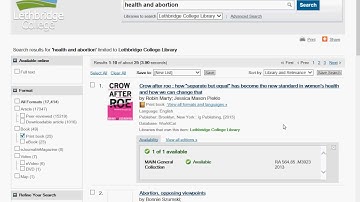 How to find a print book using the library catalog