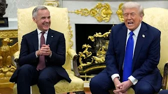 WATCH: Trump cracks joke about why trade talks with Canada lag
