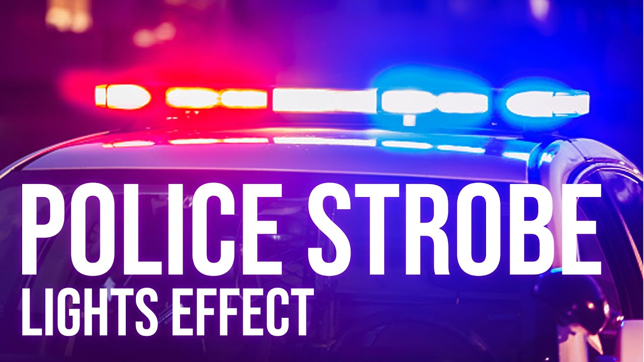 Police strobe lights effect YouTube